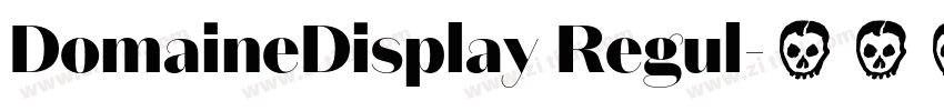DomaineDisplay Regul字体转换